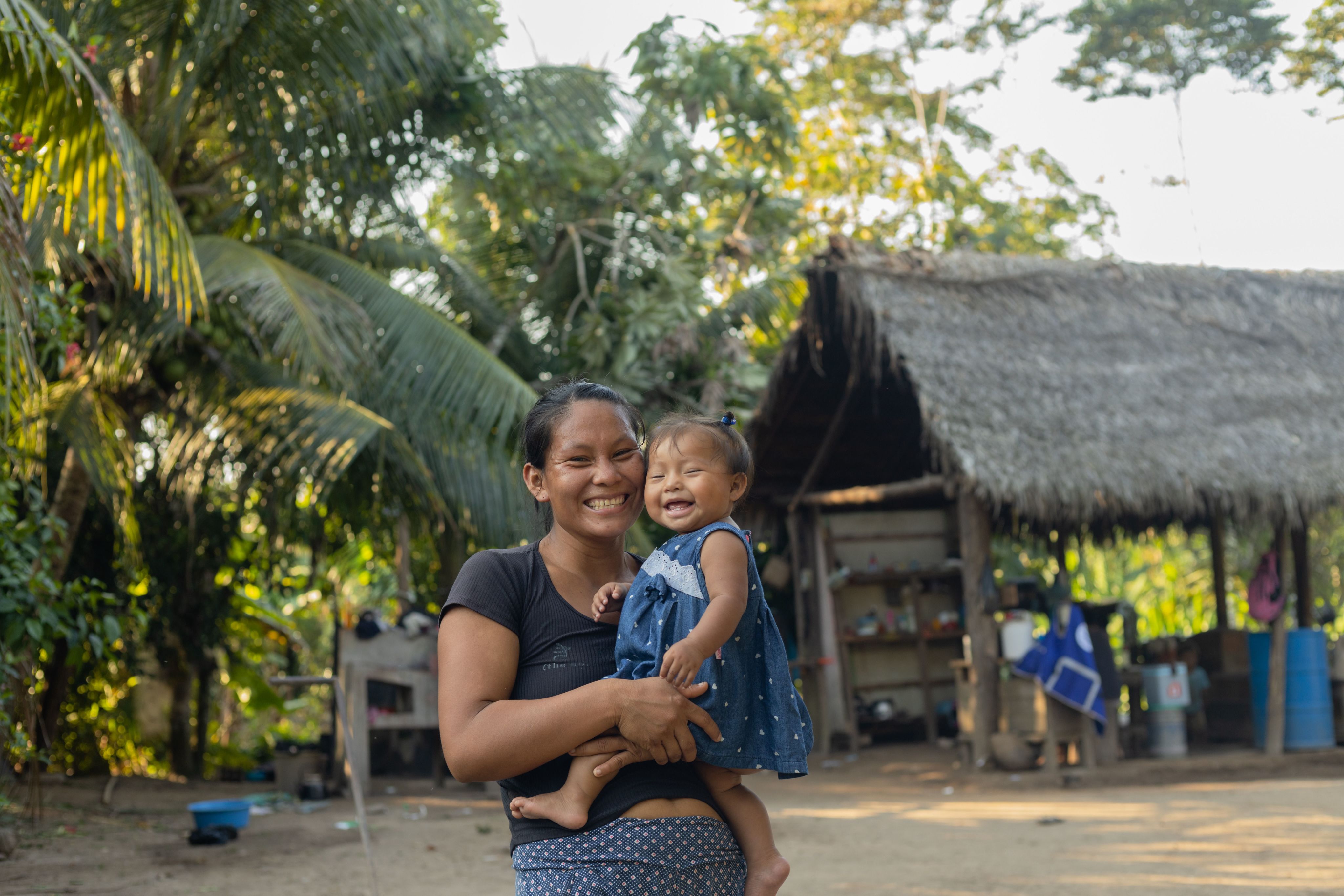 Mather and her daughter